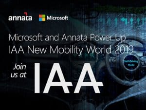 Annata Joins Microsoft at IAA|New Mobility 2019